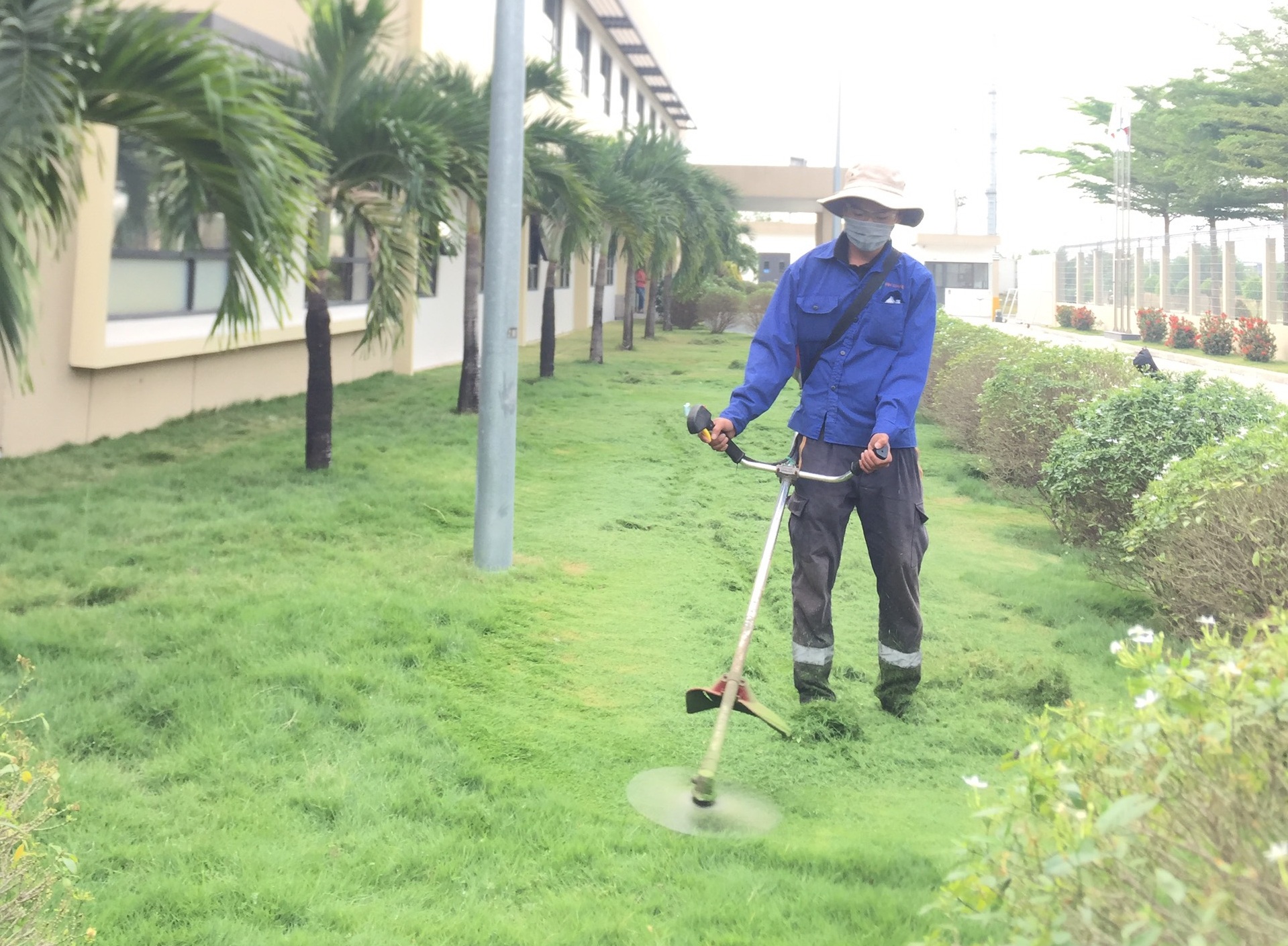 An Khang thực hiện cắt cỏ khu công nghiệp Mai Trung Bình Dương