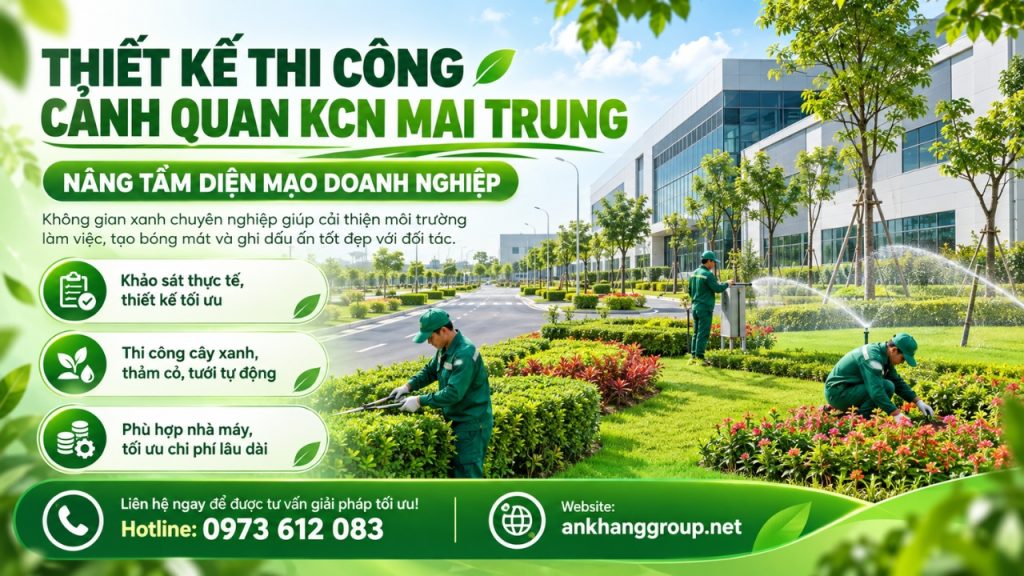Thiết kế thi công cảnh quan KCN Mai Trung