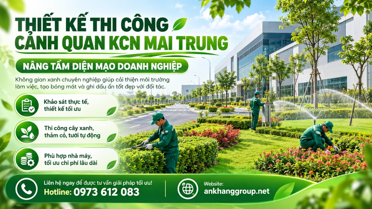 Thiết kế thi công cảnh quan KCN Mai Trung